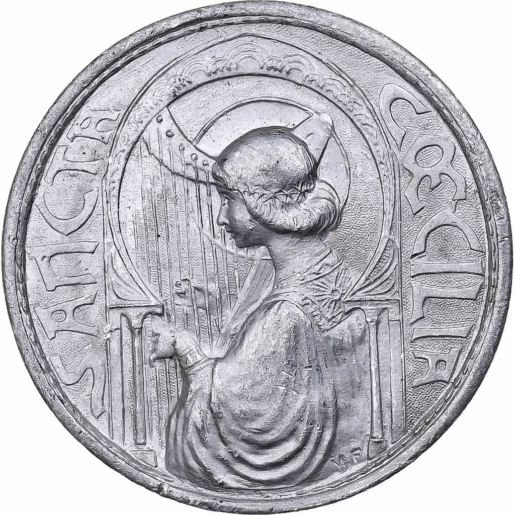 France, Medal, Sainte Cécile, Notre-Dame-de-Grace, Aluminium, 