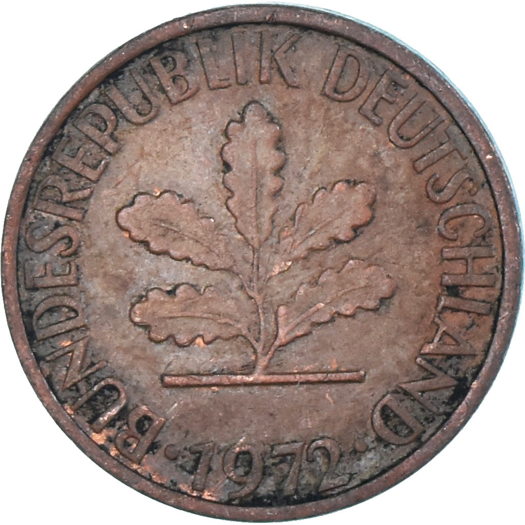 Coin, Germany, Pfennig, 1972