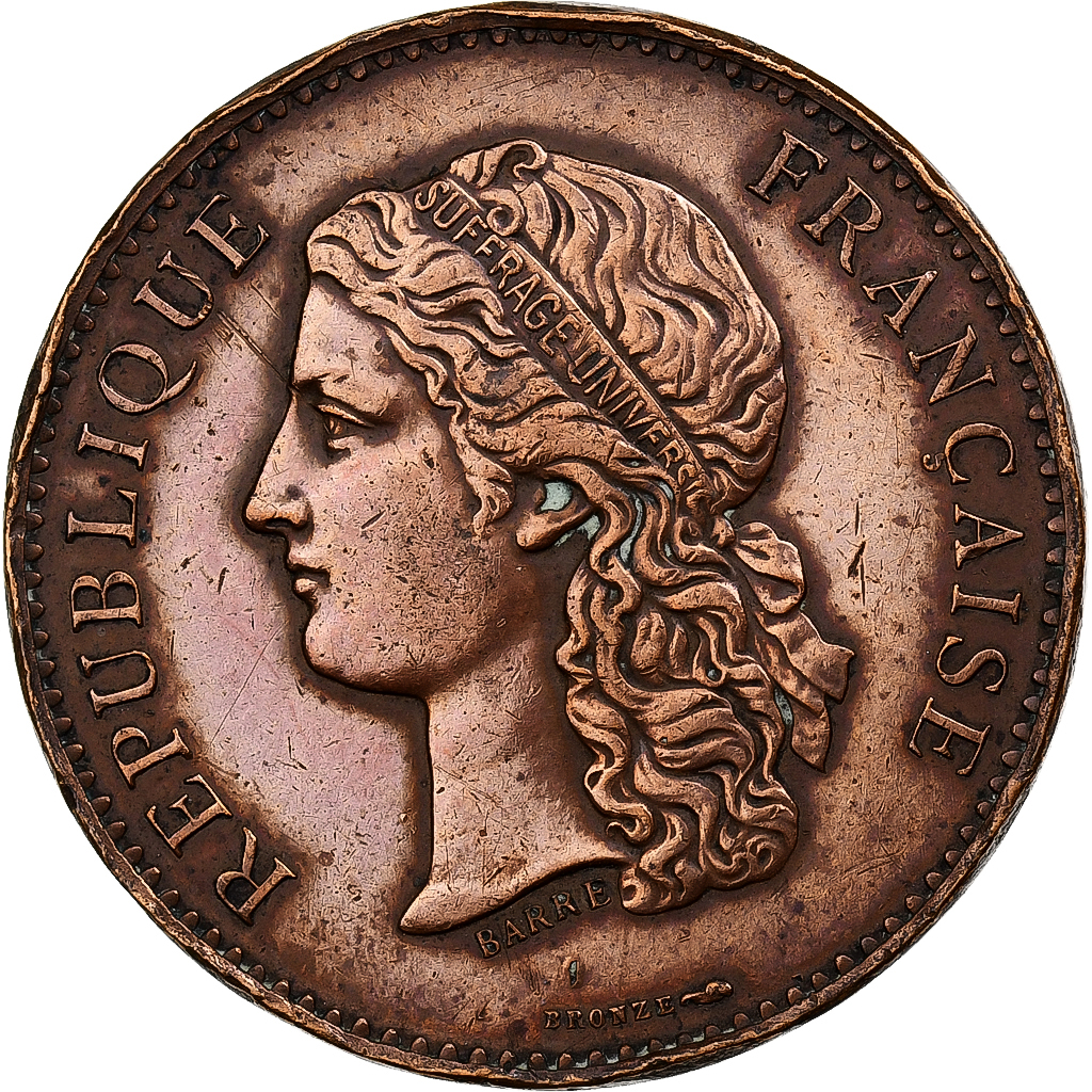 France, Medal, Centenaire de 1789, Exposition universelle, 1889, MDP, Bronze