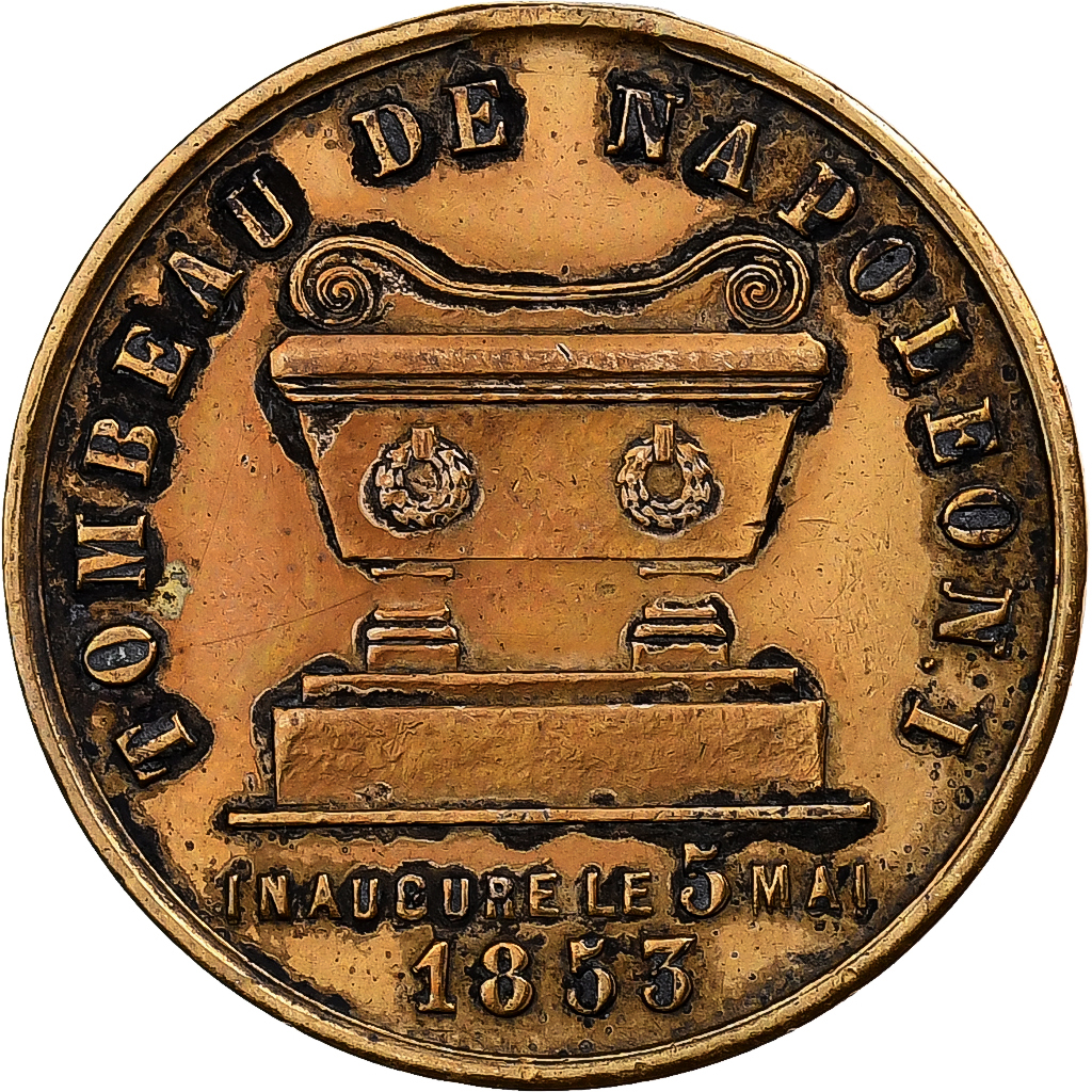 France, Medal, Napoleon I, Inauguration du Tombeau de Napoléon Ier, 1853