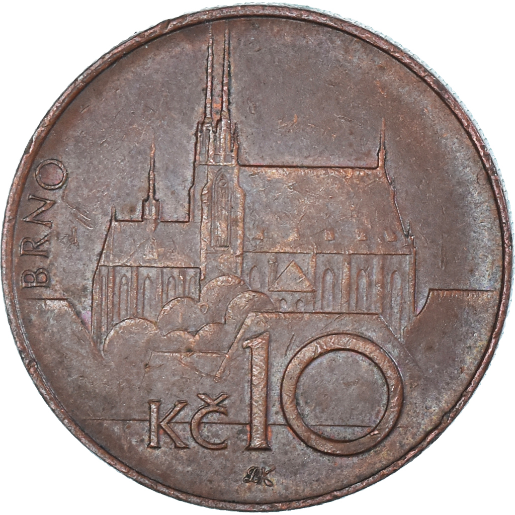 Coin, Czech Republic, 10 Korun, 1995