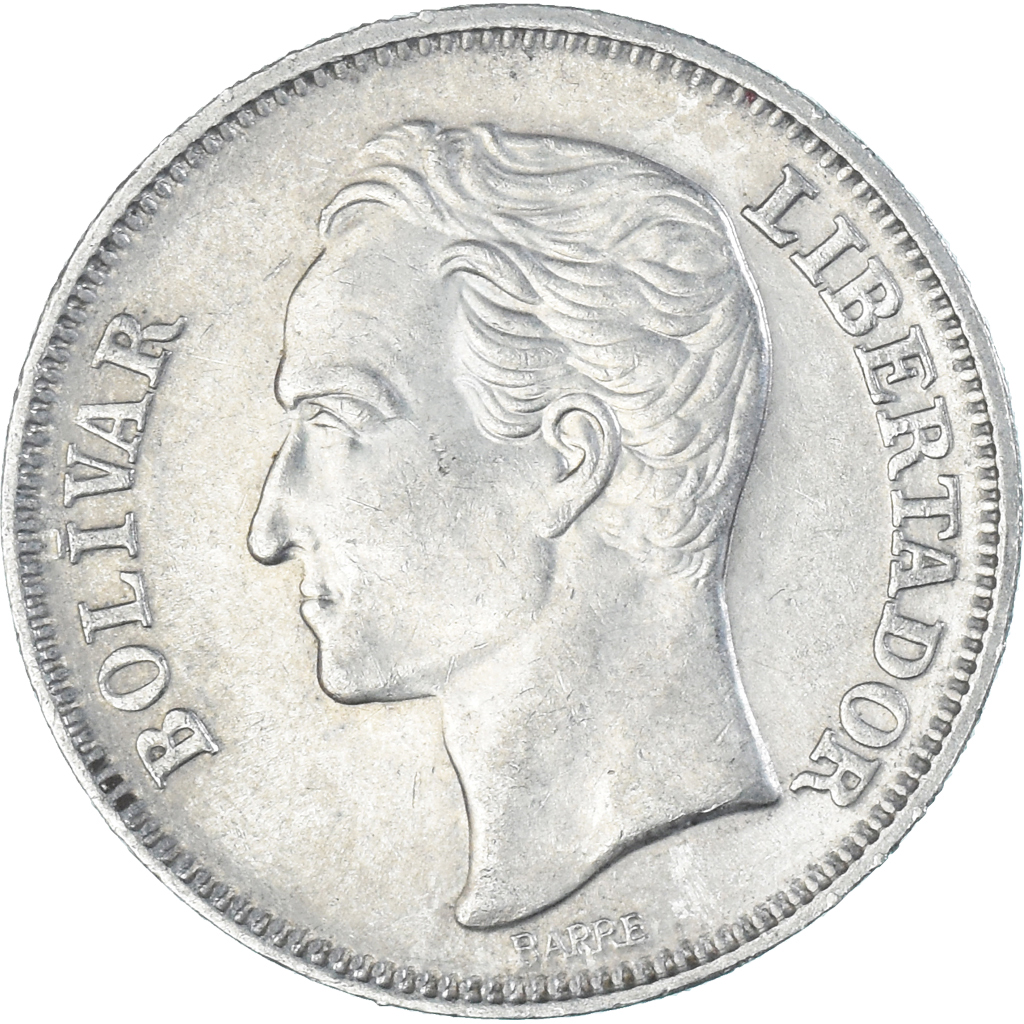 Coin, Venezuela, 2 Bolivares, 1967