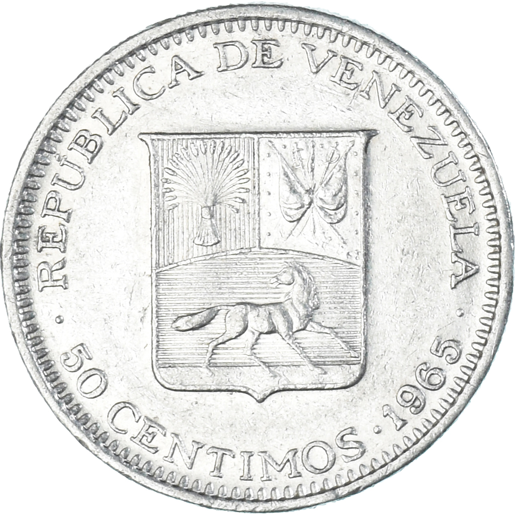 Coin, Venezuela, 50 Centimos, 1965