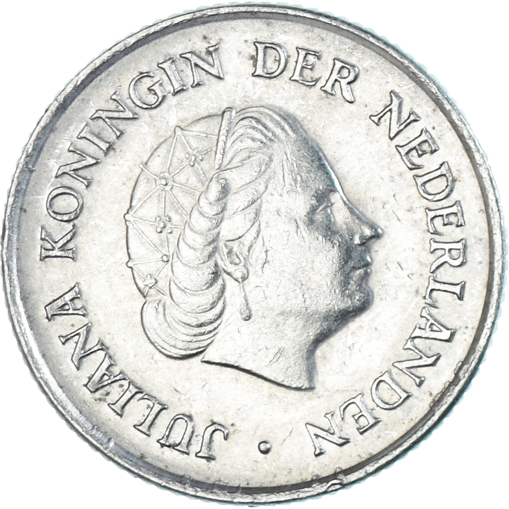 Coin, Netherlands, 25 Cents, 1975
