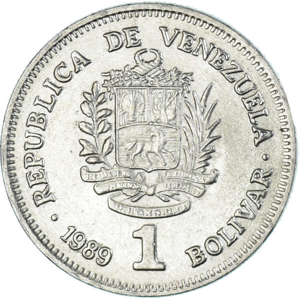 Coin, Venezuela, Bolivar, 1989