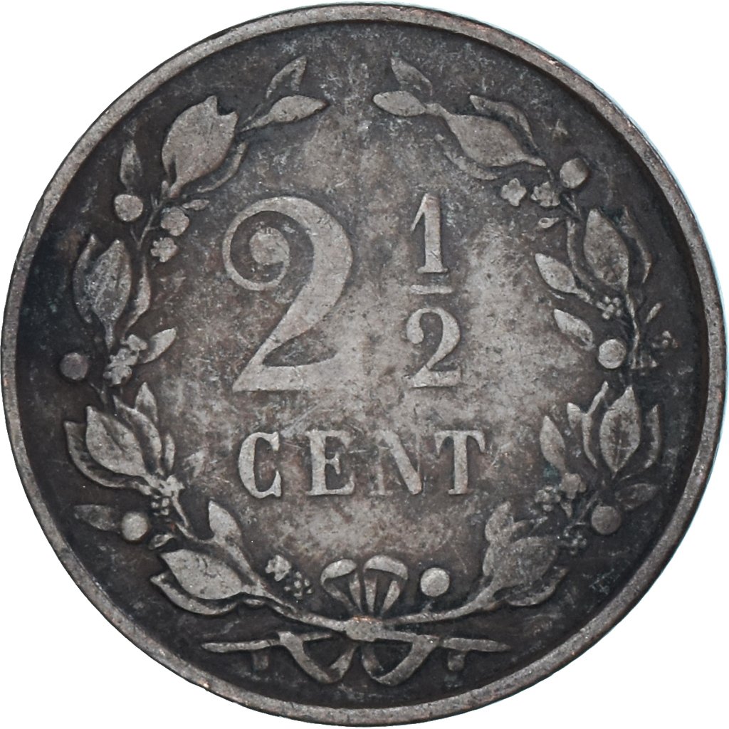 Coin, Netherlands, 2-1/2 Cent, 1886