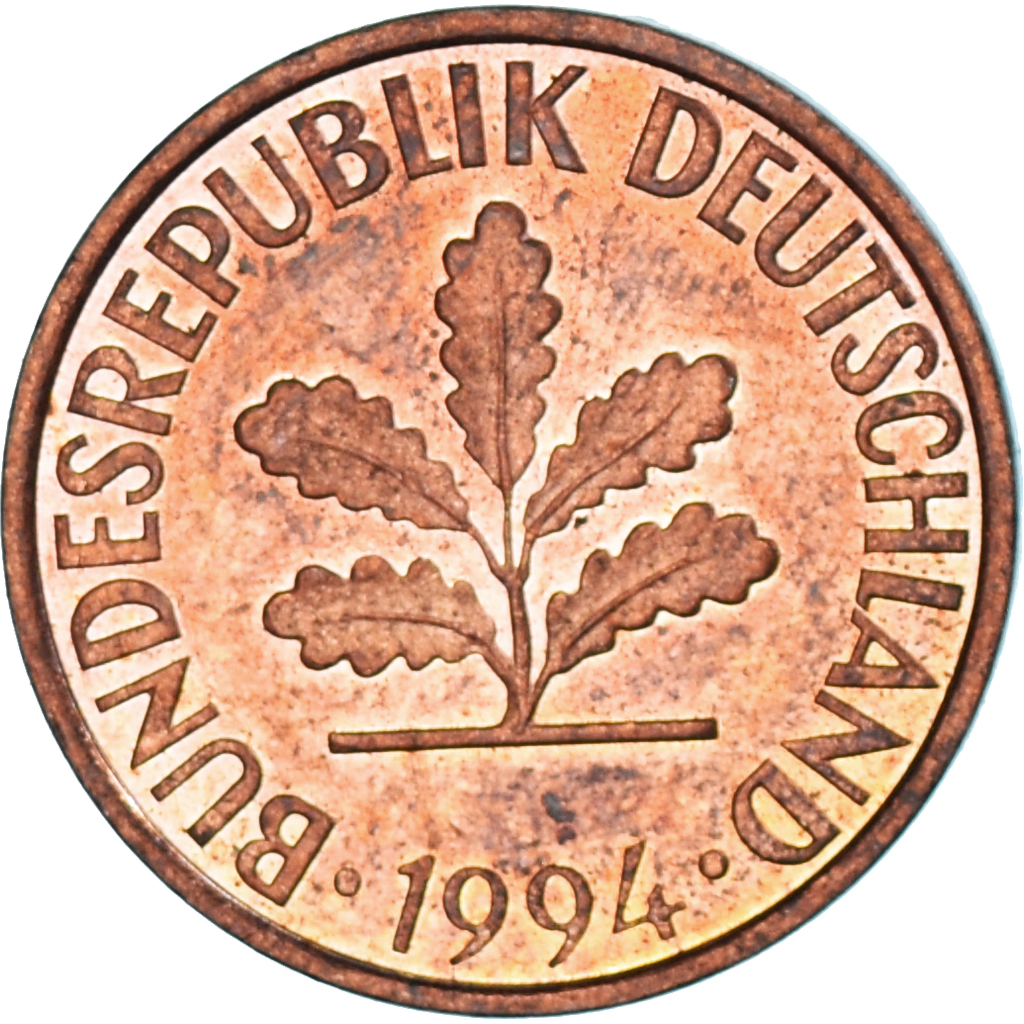 Coin, Germany, 2 Pfennig, 1994