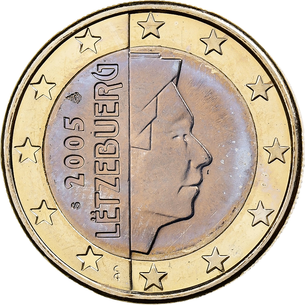 Luxembourg, Henri I, 1 Euro, 2005, Vantaa, Bi-Metallic, 
