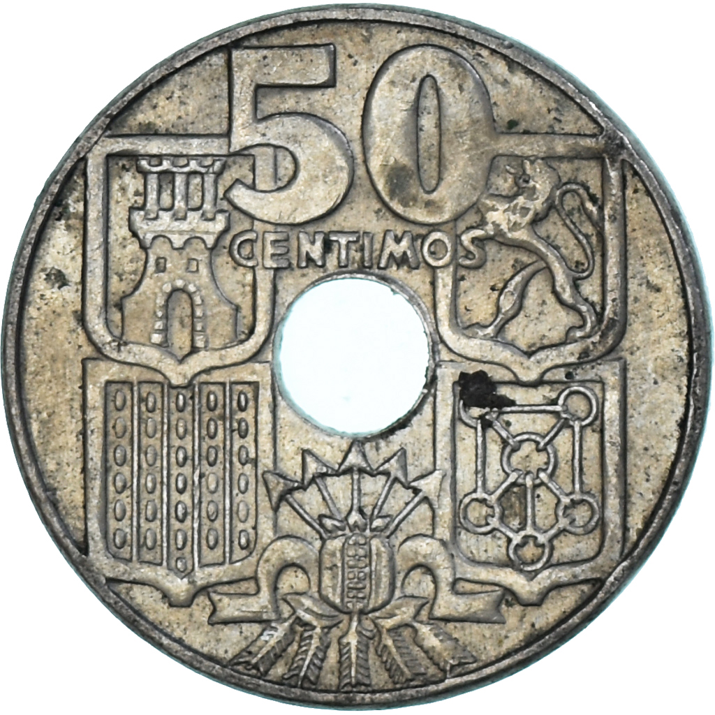 Coin, Spain, 50 Centimos, 1963
