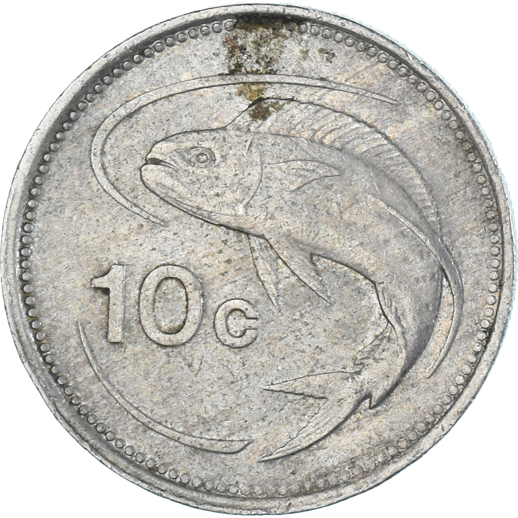 Coin, Malta, 10 Cents, 1991