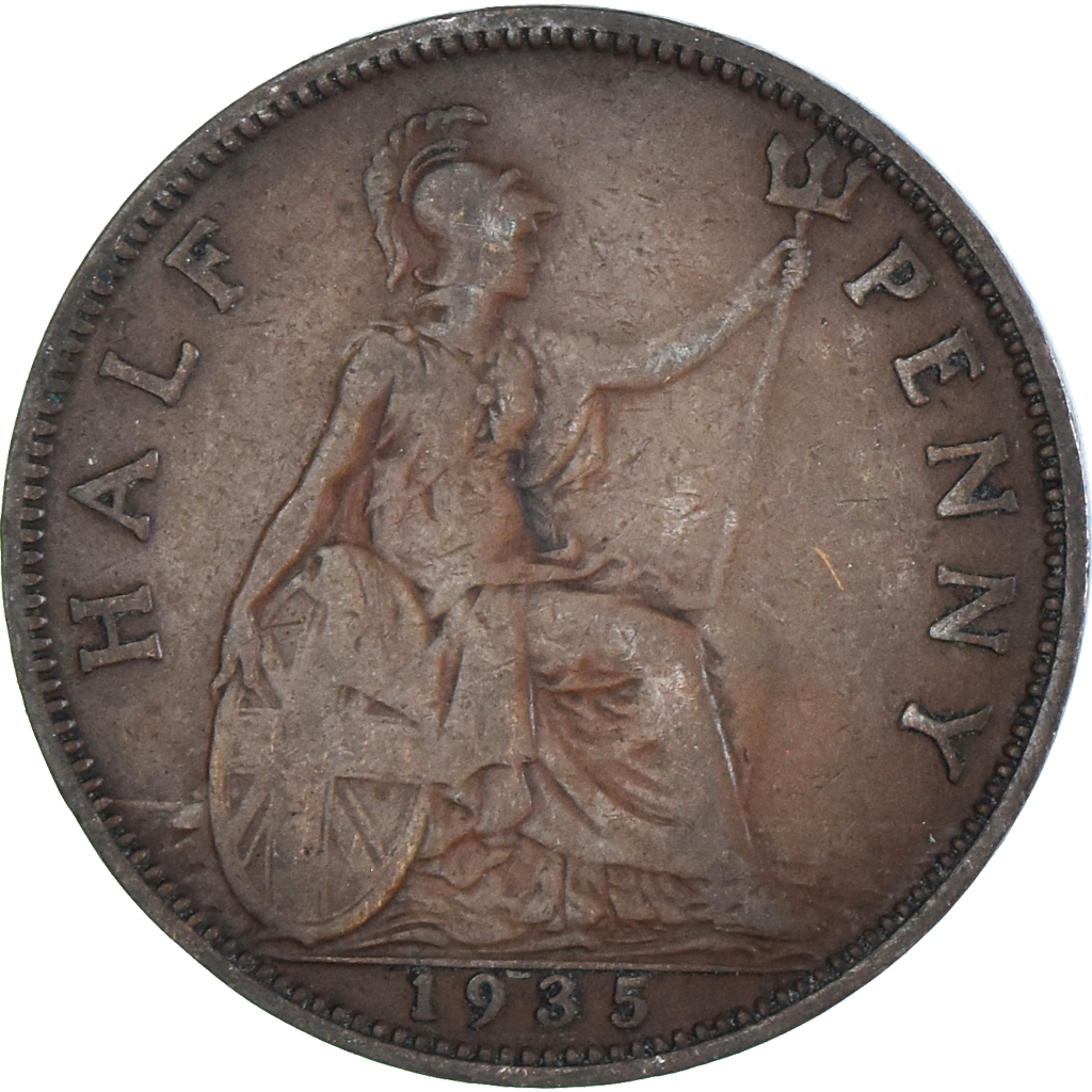 Coin, Great Britain, 1/2 Penny, 1935