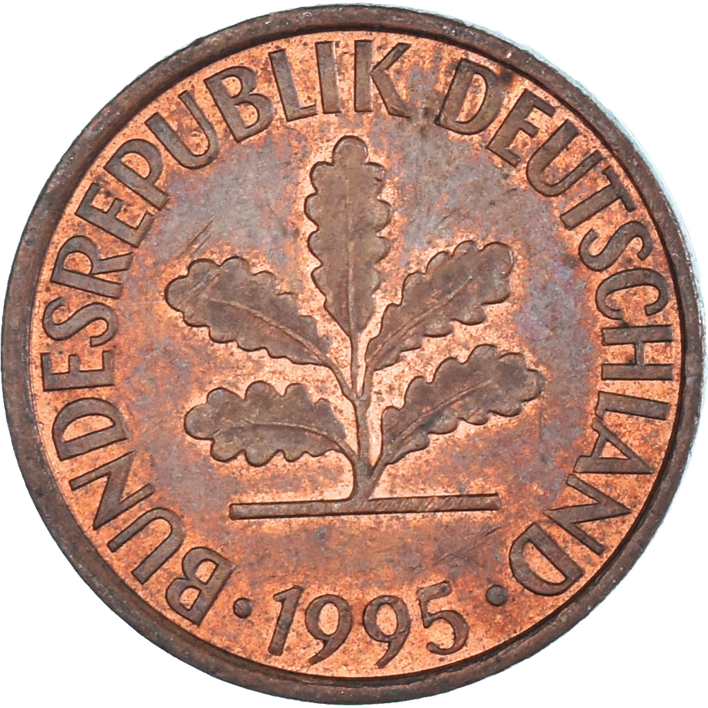 Coin, Germany, 2 Pfennig, 1995