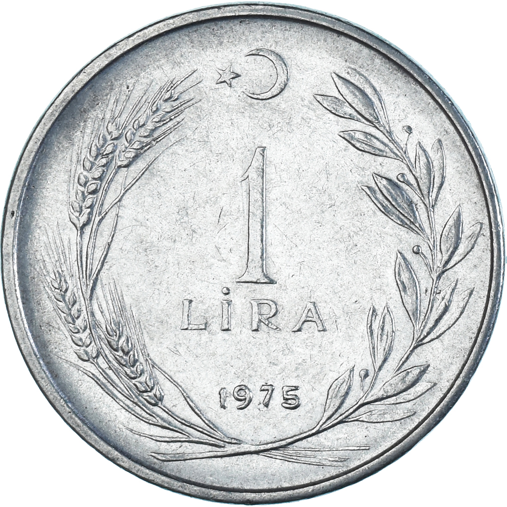 Coin, Turkey, Lira, 1975