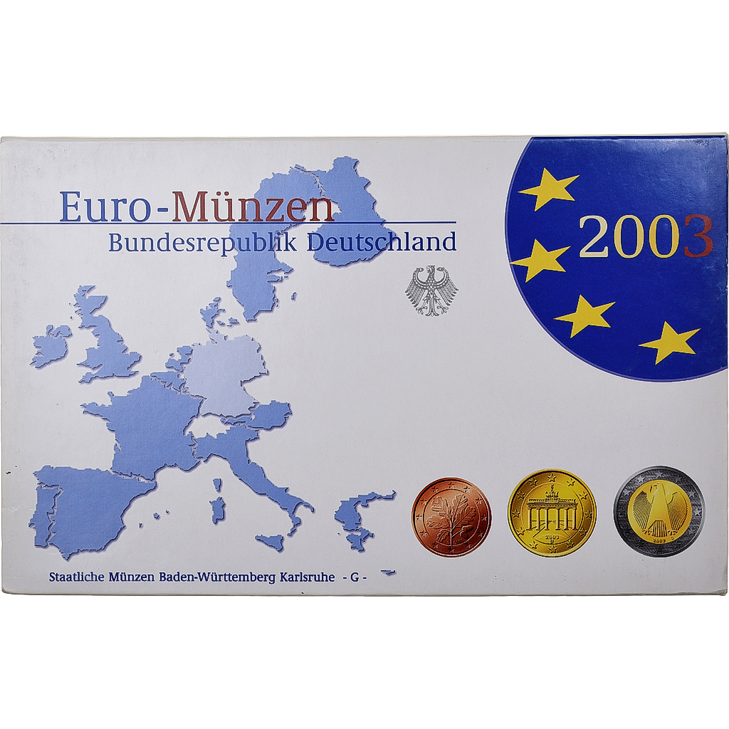 Germany, Set 1 ct. - 2 Euro, Proof, 2003, Karlsruhe, 