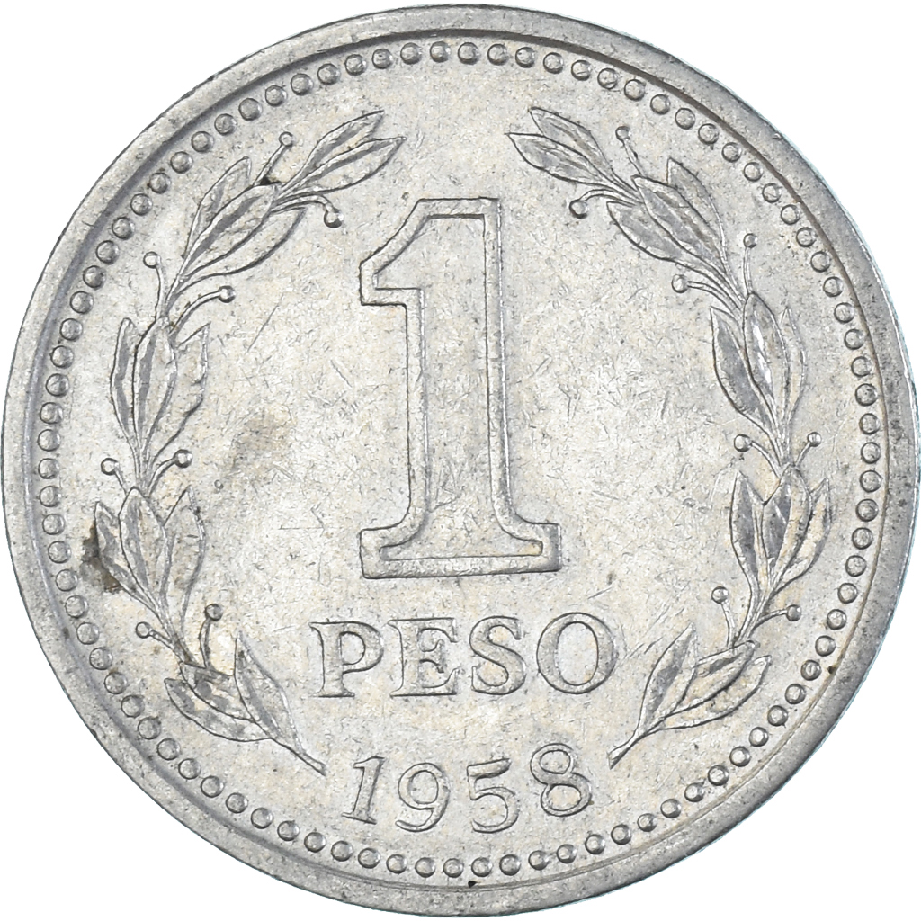 Coin, Argentina, Peso, 1958