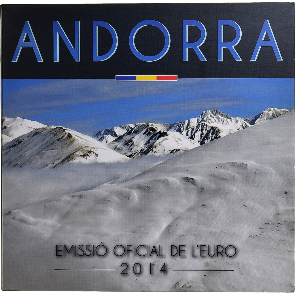 Andorre, Set 1 ct. - 2 Euro, 2014, Madrid, FDC
