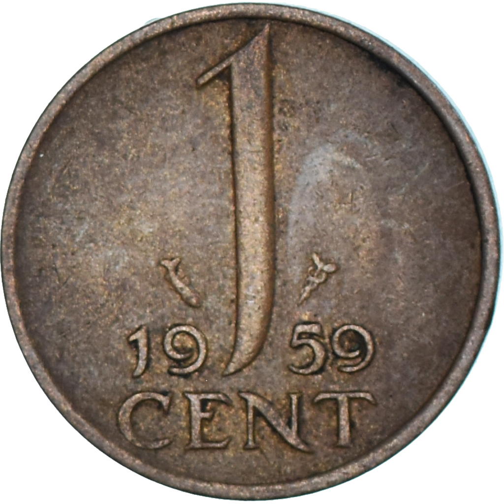 Coin, Netherlands, Cent, 1959