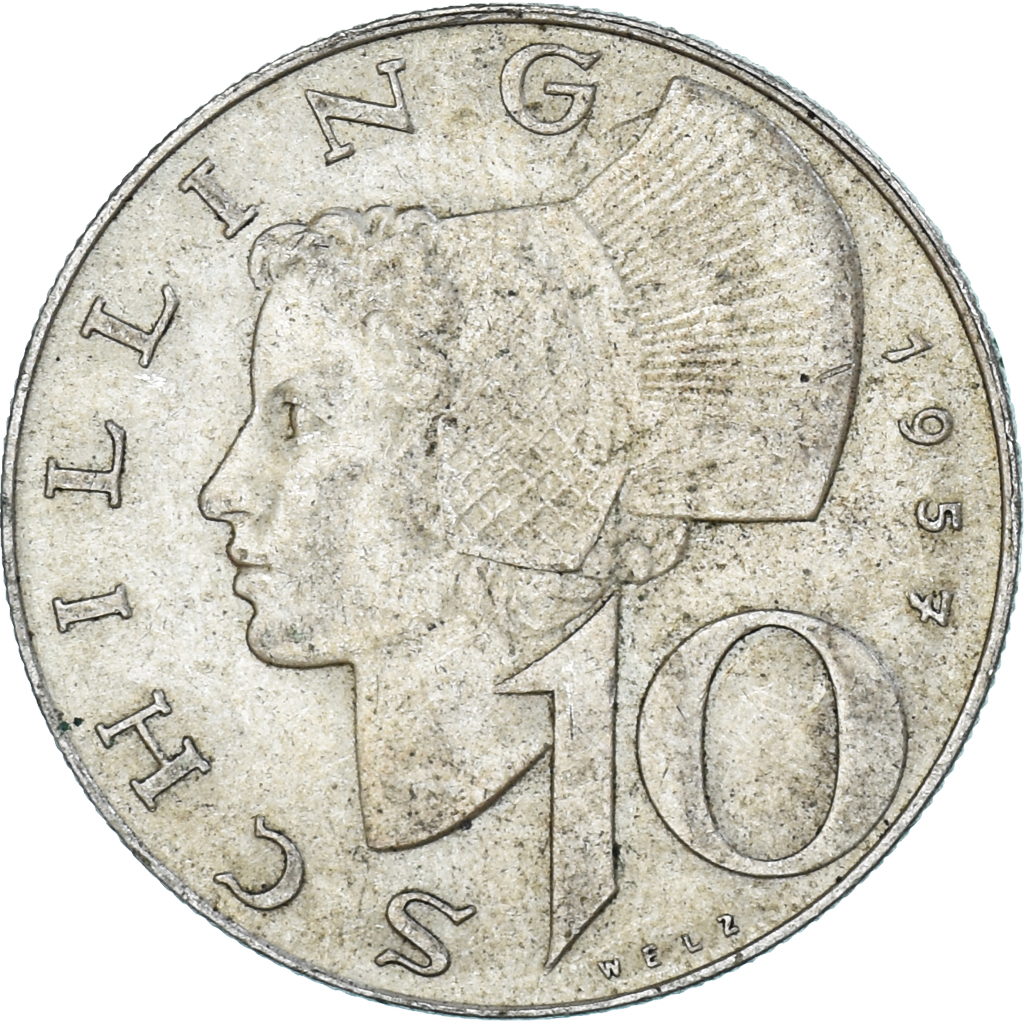 Coin, Austria, 10 Schilling, 1957