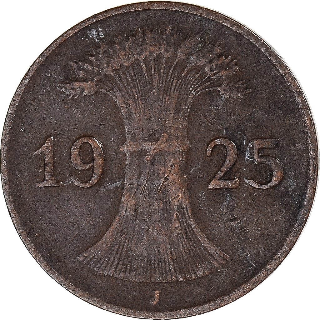 Coin, Germany, Reichspfennig, 1925