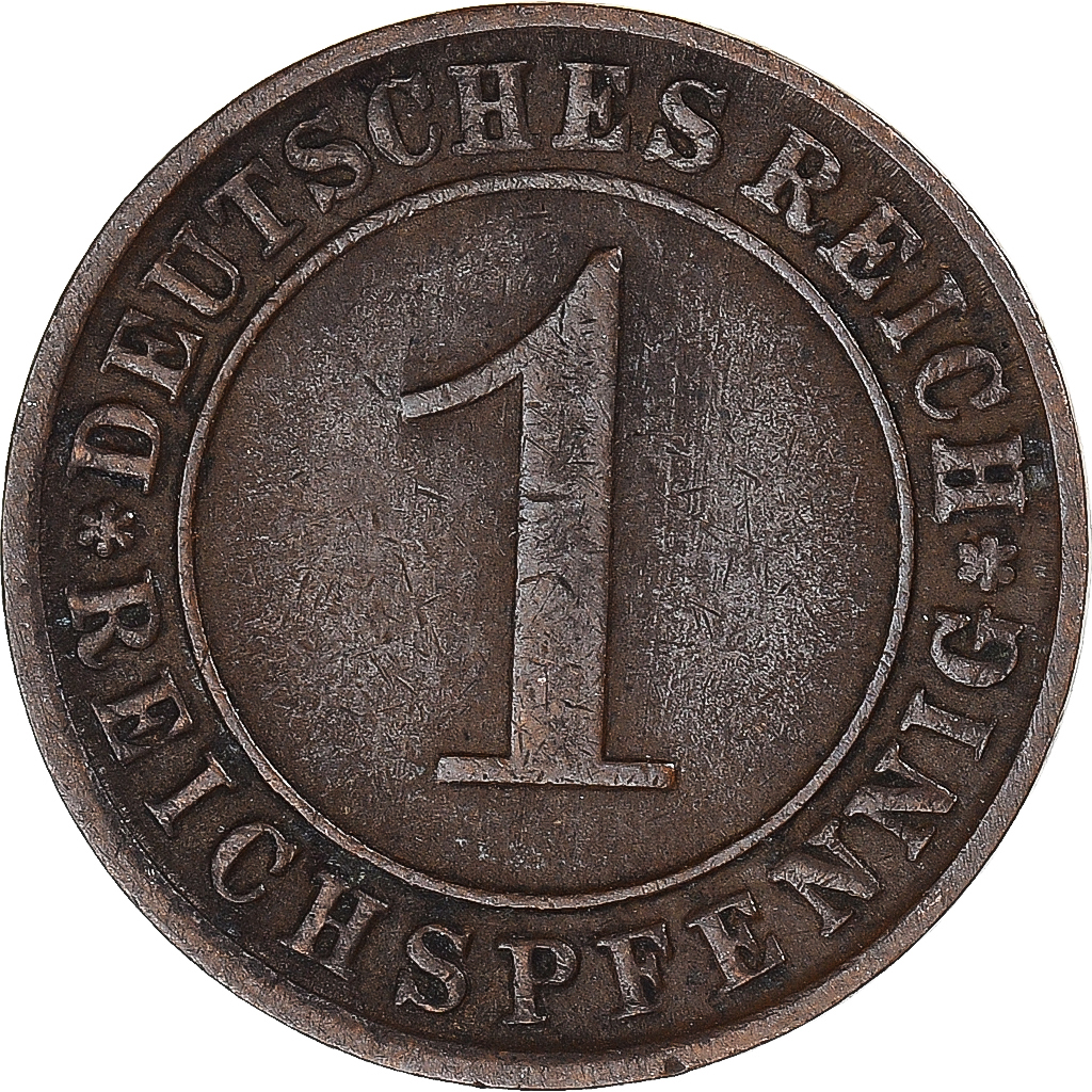 Coin, Germany, Reichspfennig, 1925