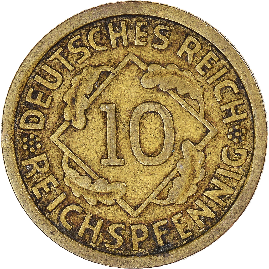 Coin, Germany, 10 Reichspfennig, 1930