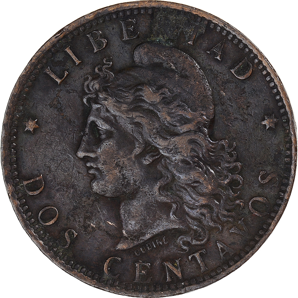Coin, Argentina, 2 Centavos, 1889