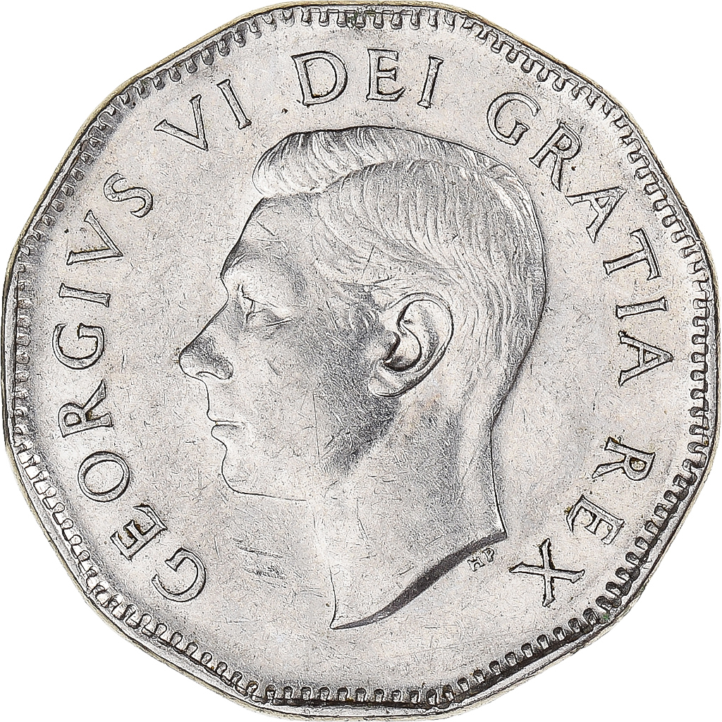 Coin, Canada, 5 Cents, 1949