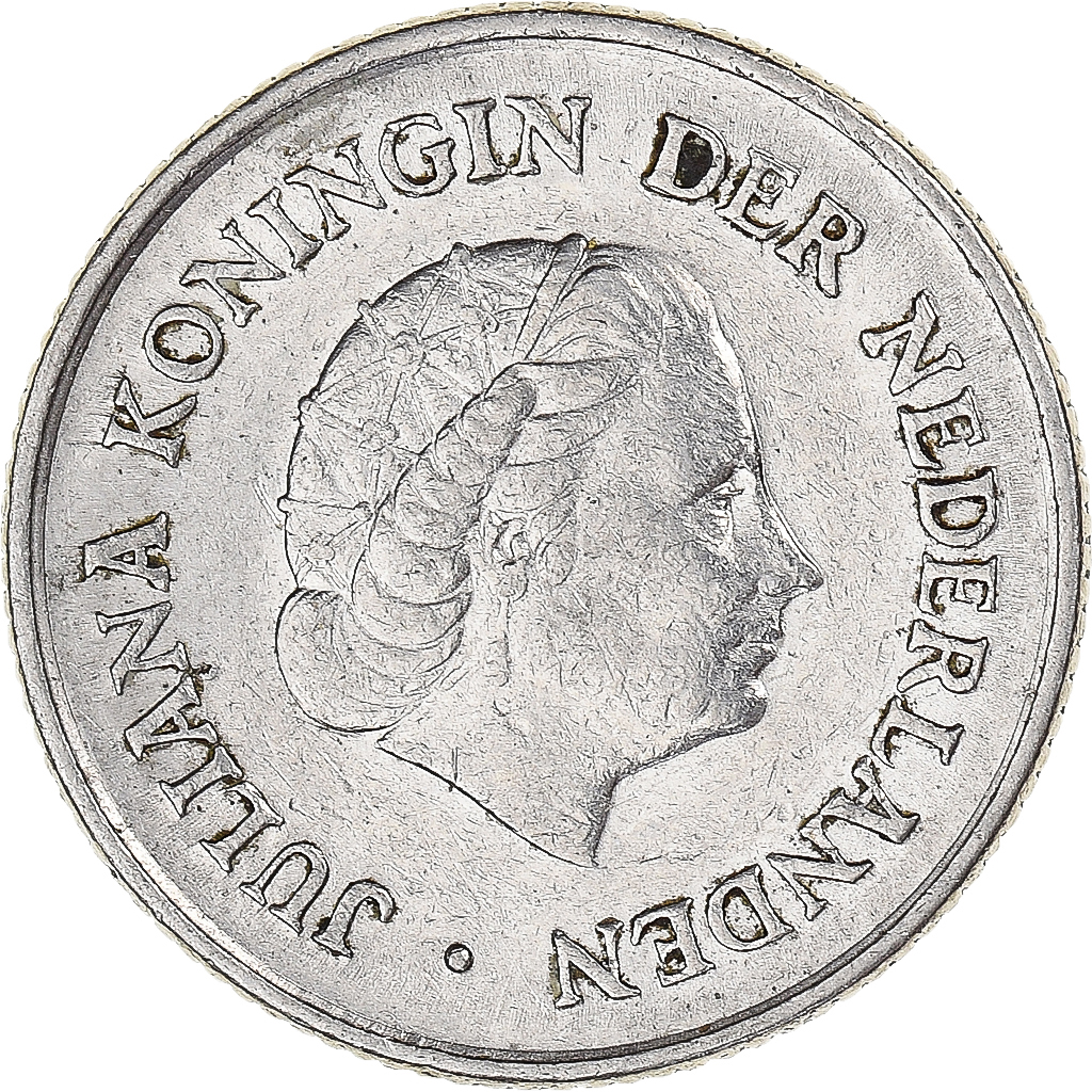 Coin, Netherlands, 25 Cents, 1958