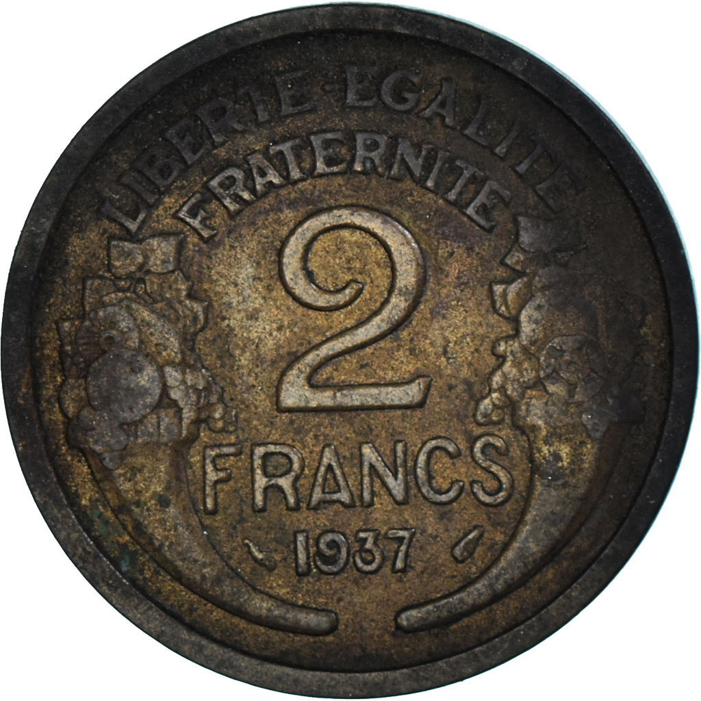 Coin, France, 2 Francs, 1937