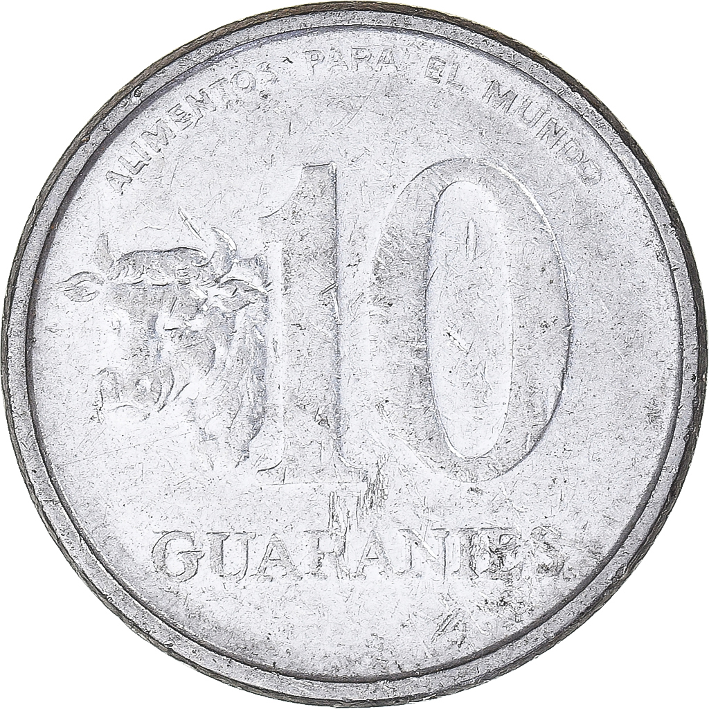 Coin, Paraguay, 10 Guaranies, 1978