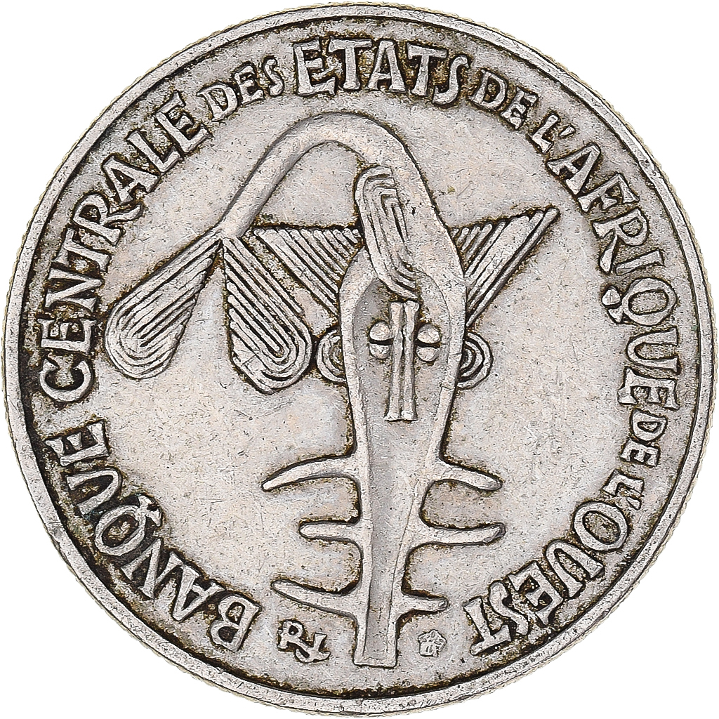 Coin, West African States, 50 Francs, 1990