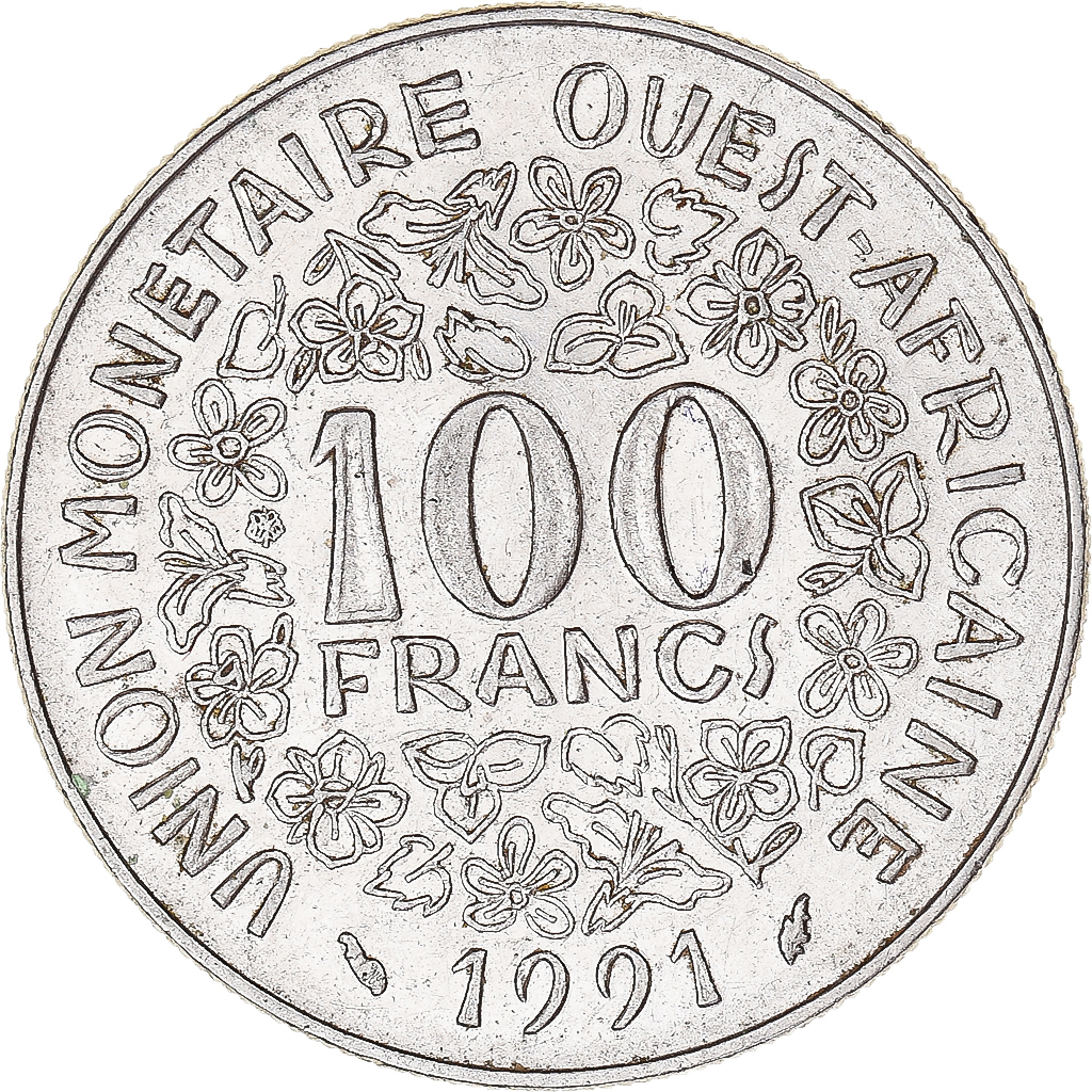 Coin, West African States, 100 Francs, 1991