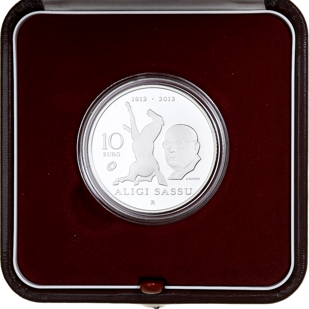 San Marino, 10 Euro, Birth of Aligi Sassu (100° Anniv.), Proof, 2012, Rome