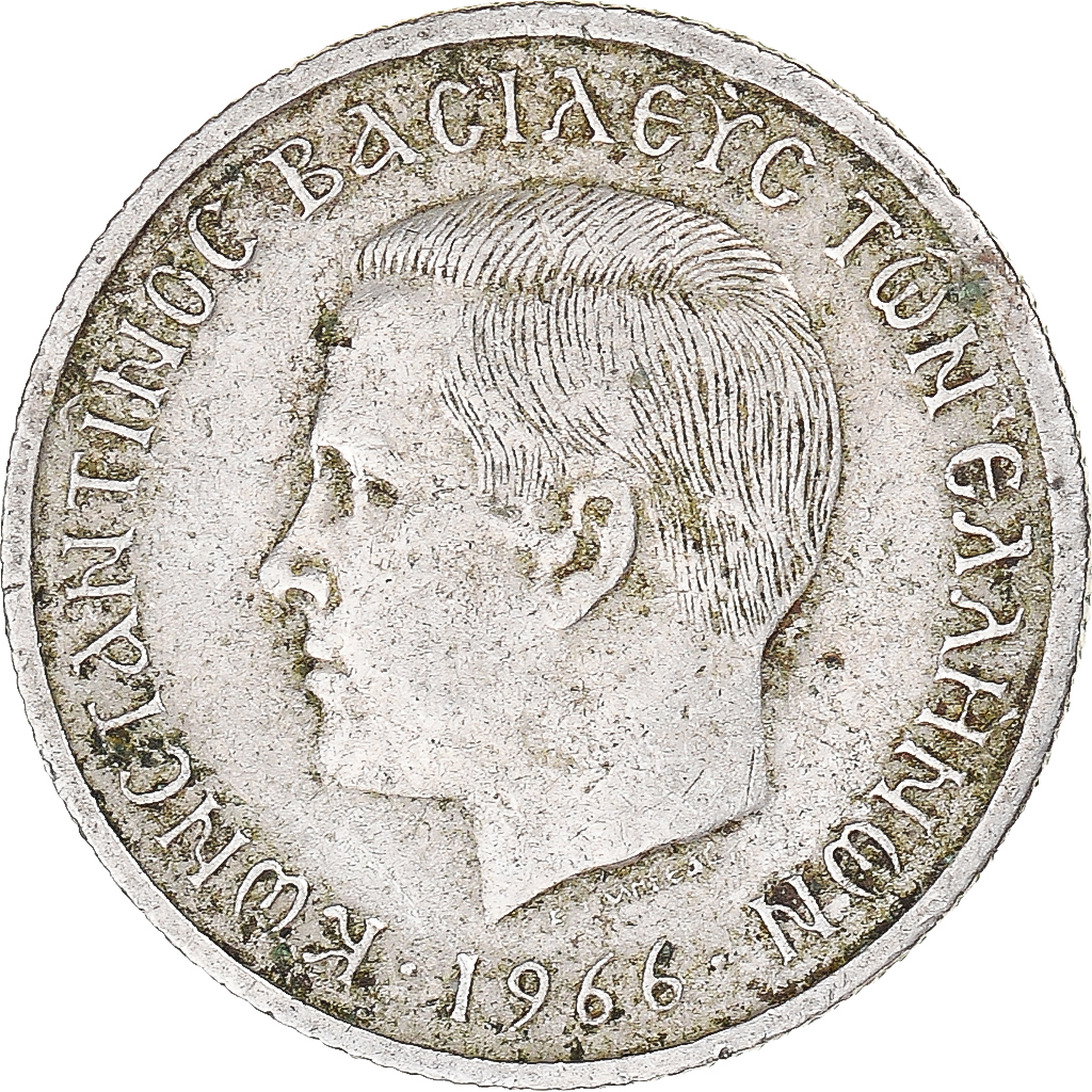 Coin, Greece, 50 Lepta, 1966
