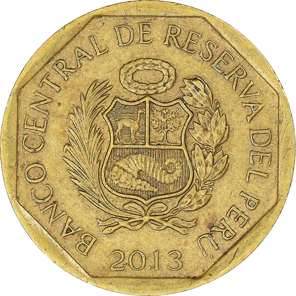 Coin, Peru, 10 Centimos, 2013