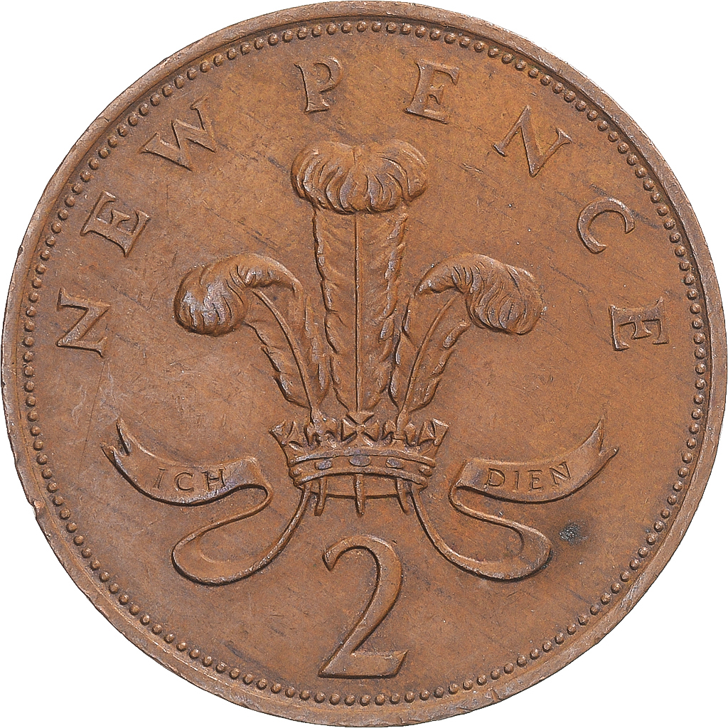 Coin, Great Britain, 2 New Pence, 1978