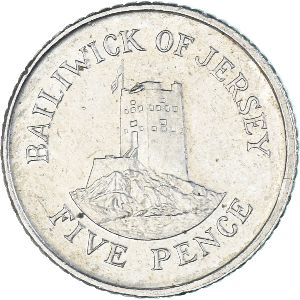 Coin, Jersey, 5 Pence, 1998