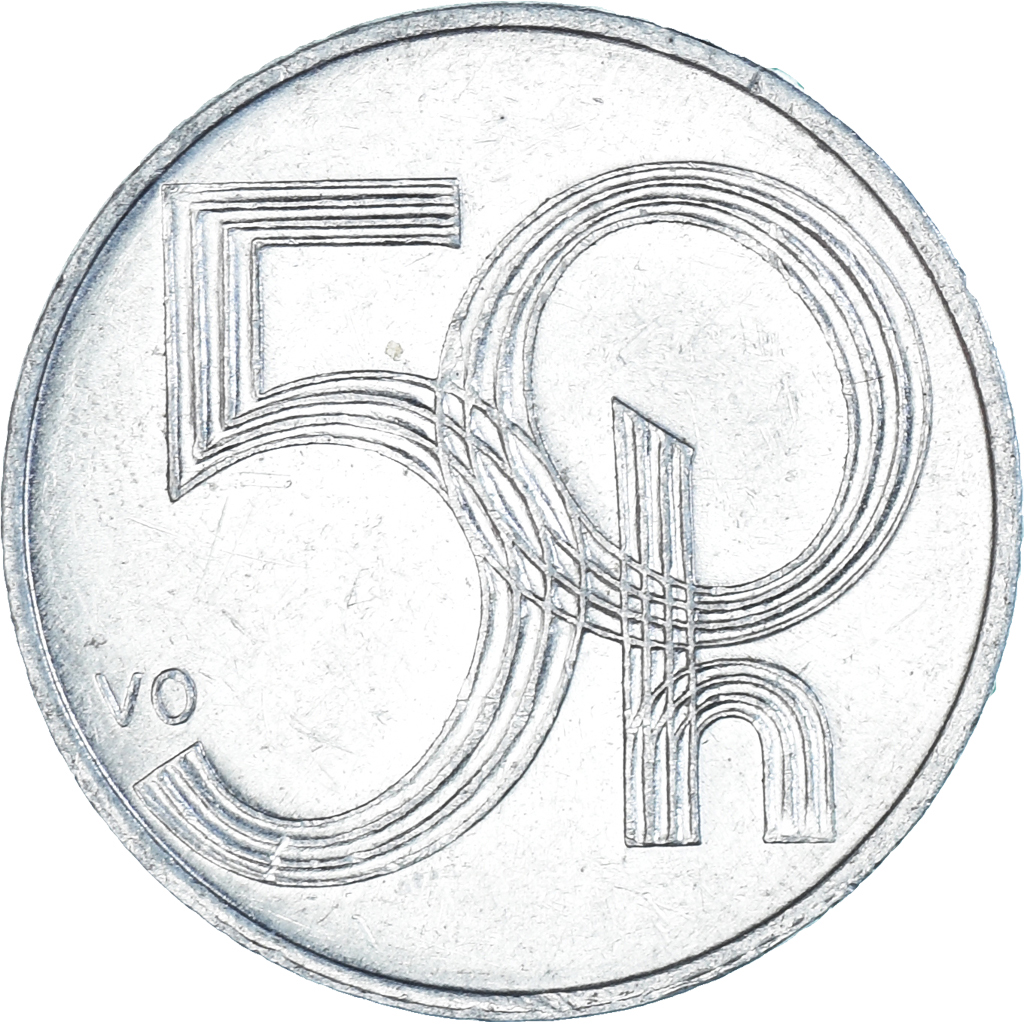 Coin, Czech Republic, 50 Haleru, 2003