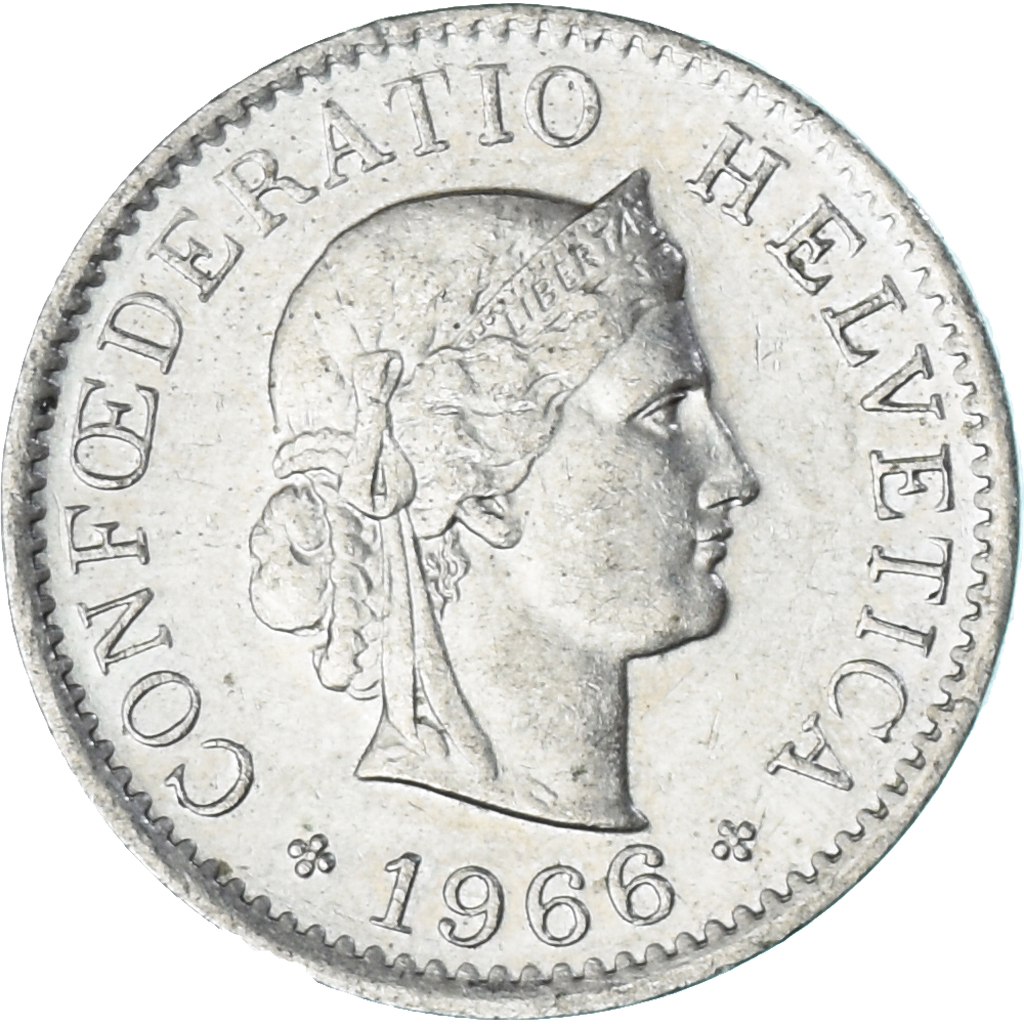 Coin, Switzerland, 5 Rappen, 1966