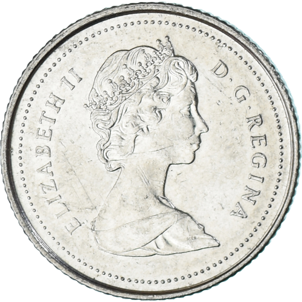 Coin, Canada, 10 Cents, 1988