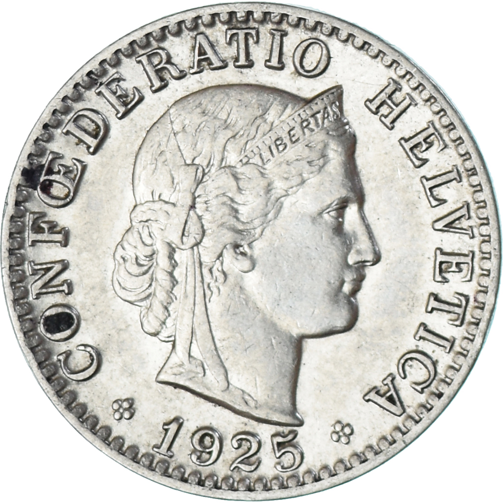Coin, Switzerland, 20 Rappen, 1925