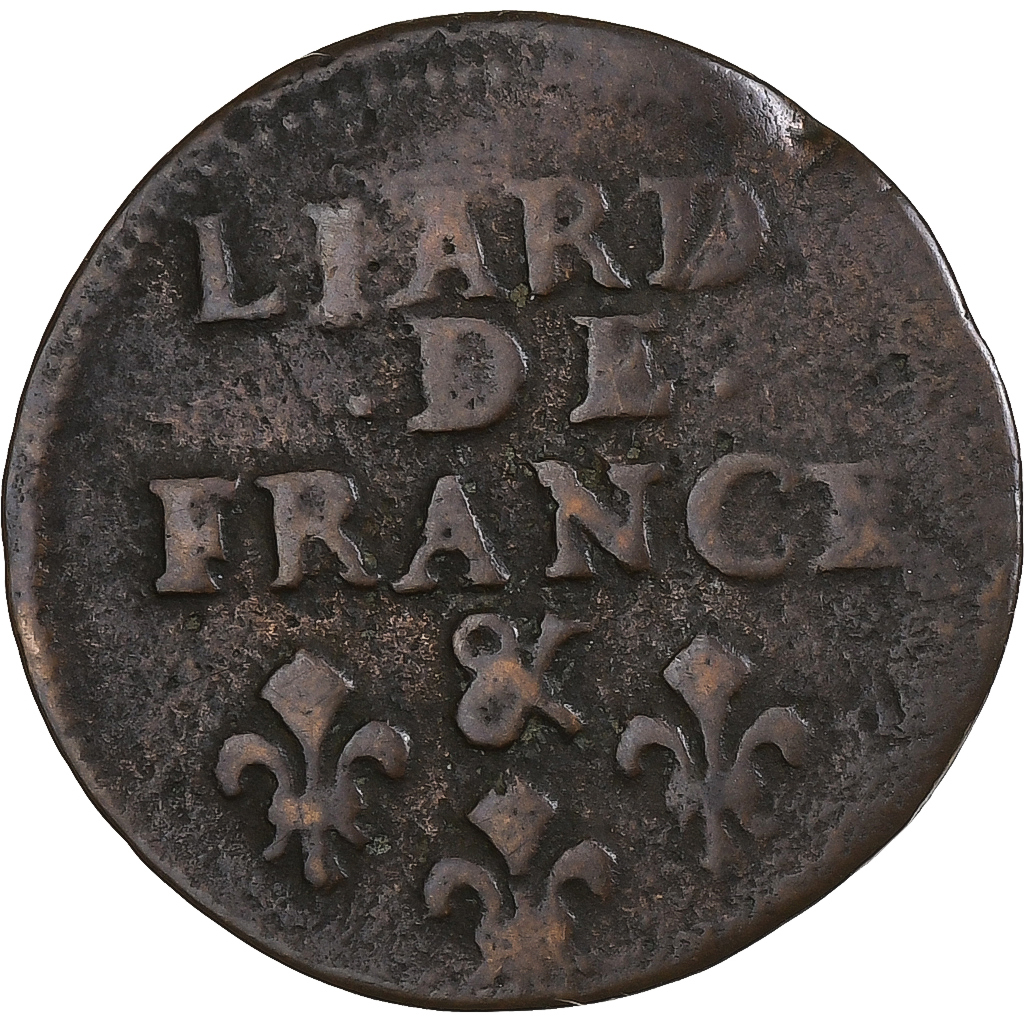 France, Louis XIV, Liard, 1699, Aix, Copper, 