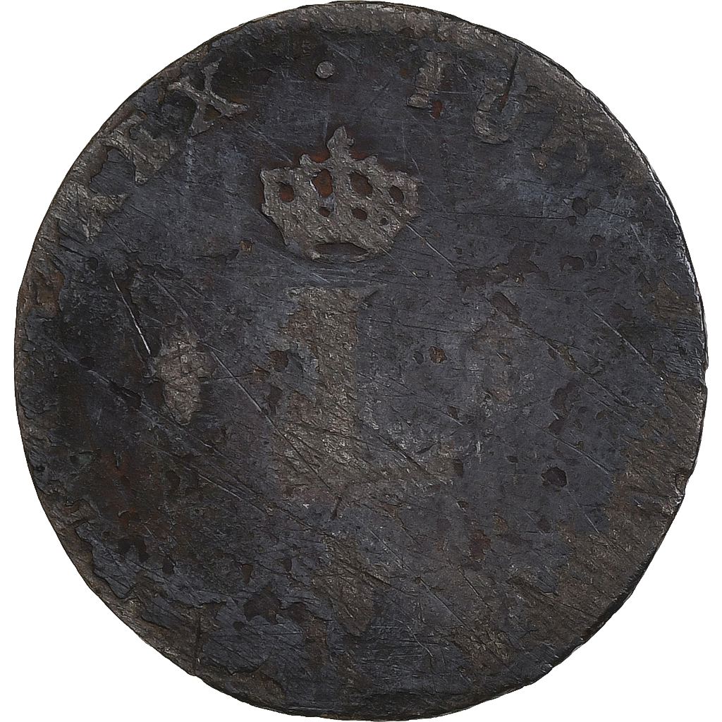 France, Louis XV, Double Sol, 1763, Paris, Billon, 