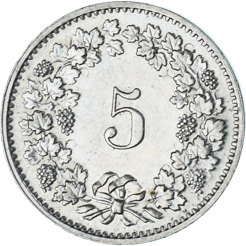 Coin, Switzerland, 5 Rappen, 1971