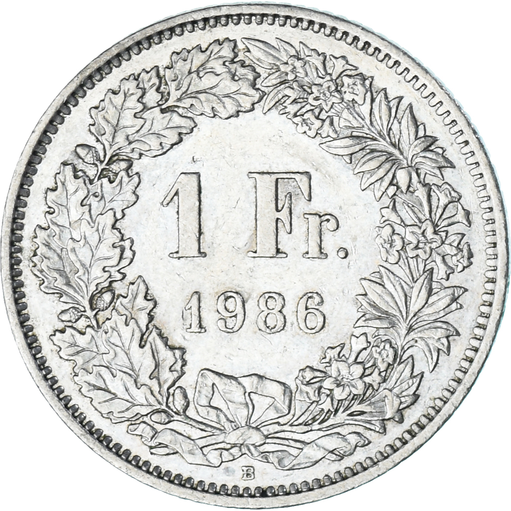 Coin, Switzerland, Franc, 1986