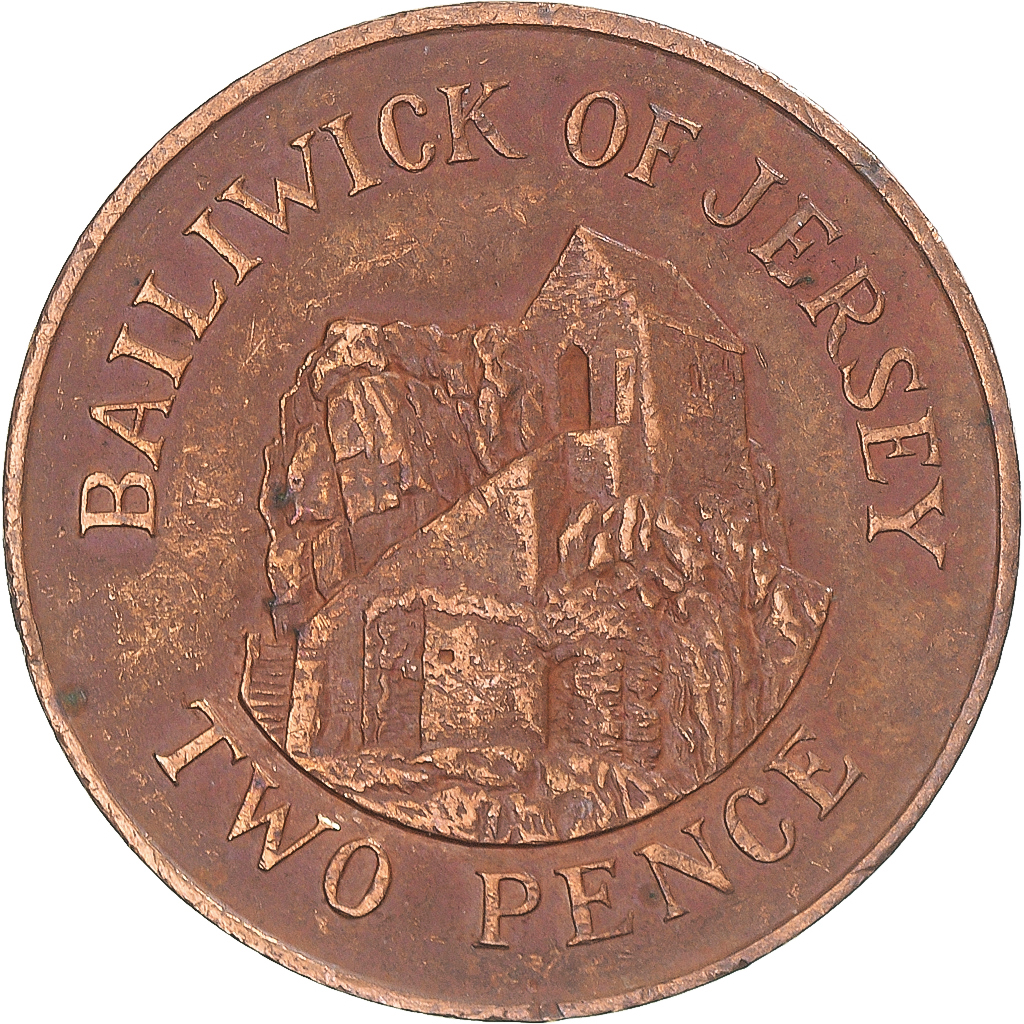 Coin, Jersey, 2 Pence, 1989