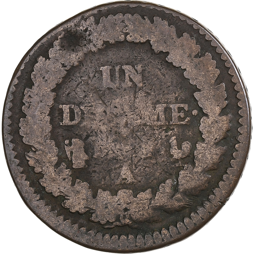 France, Decime, Dupré, Paris, Copper, F(12-15)