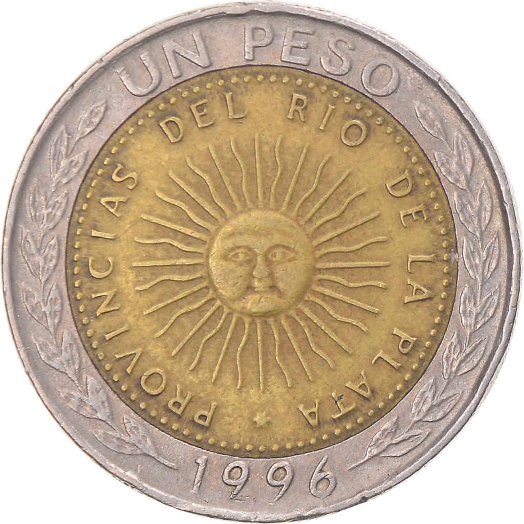 Coin, Argentina, Peso, 1996