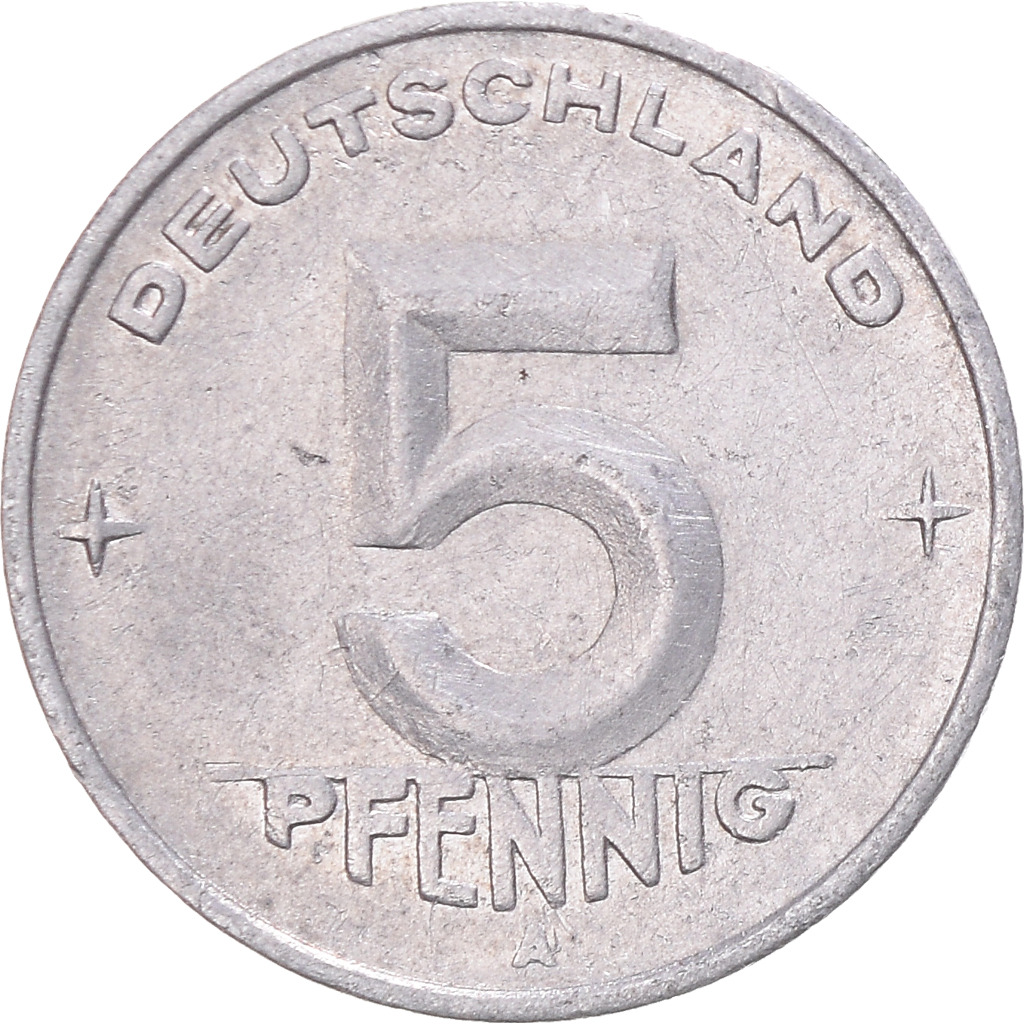 Coin, GERMAN-DEMOCRATIC REPUBLIC, 5 Pfennig, 1950