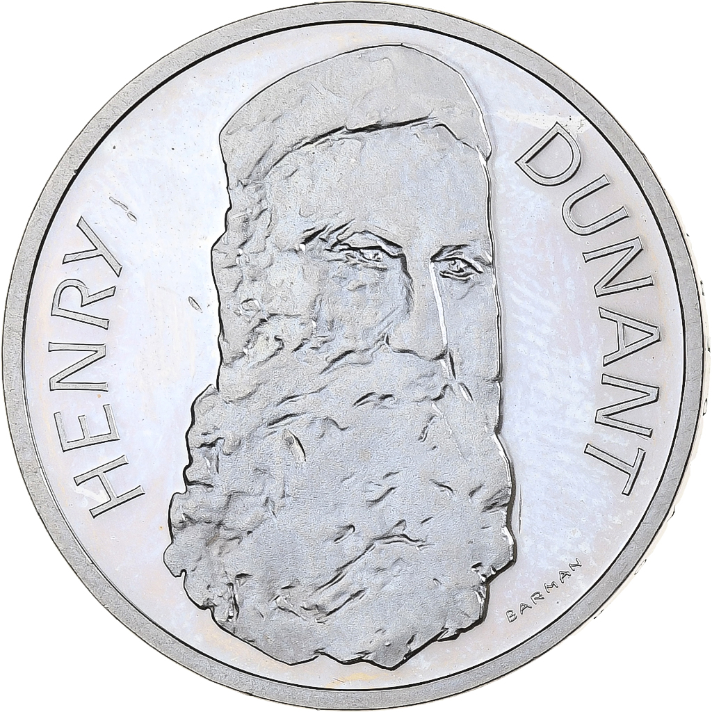 Switzerland, 5 Francs, Henry Dunant, 1978, Bern, Proof, Cupronickel, 